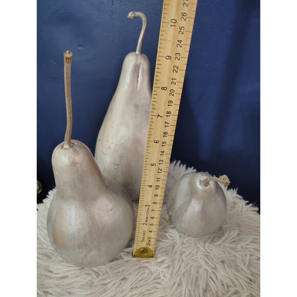 Set of 3 Folk Halloween ghost Face Painted  Gourd Faces - Picture 5 of 7